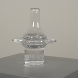Small Modernist Glass Ufo Vase