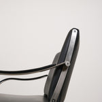 Set of vintage faux leather armchairs