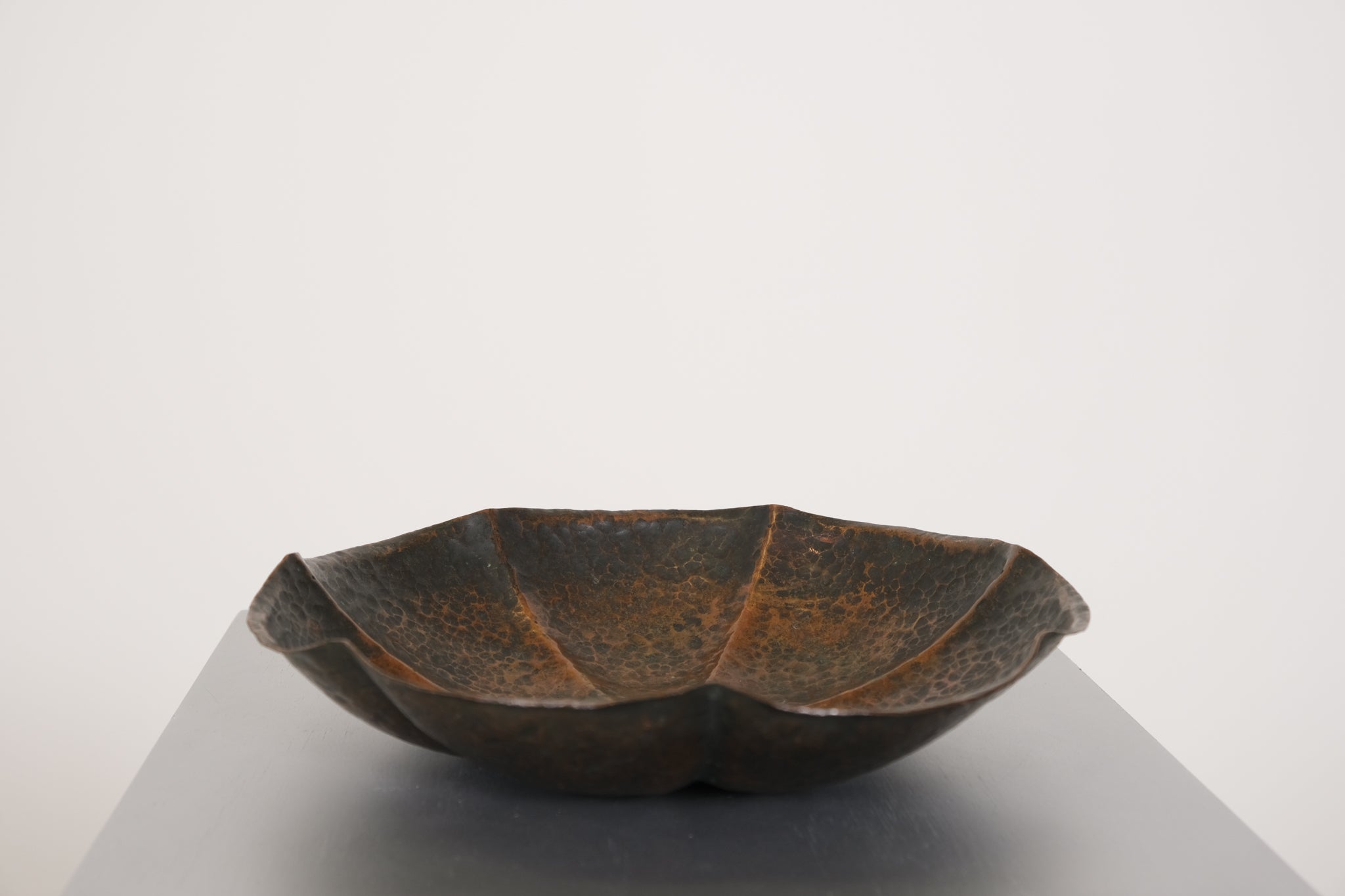 Copper brutalist bowl