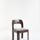 Brutalist eetset met 6 stoelen