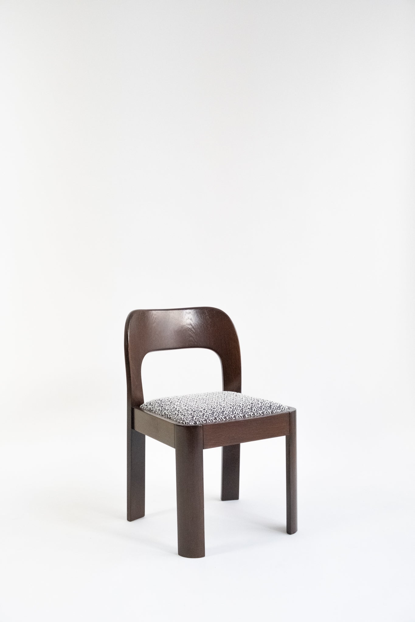 Brutalist eetset met 6 stoelen