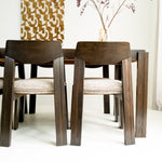 Brutalist Eetset 6 Stoelen