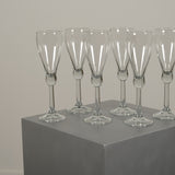 Set of 6 Modern Champagne Flutes