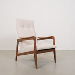 Vintage mid-century teak armchair