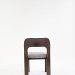 Brutalist eetset met 6 stoelen