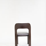 Brutalist eetset met 6 stoelen