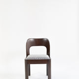 Brutalist eetset met 6 stoelen