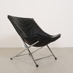 Leather lounge chair by Teun van Zanten for Molinari