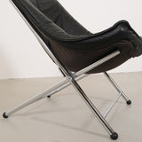 Leather lounge chair by Teun van Zanten for Molinari