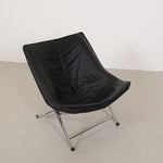 Leather lounge chair by Teun van Zanten for Molinari