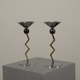 Memphis Zig Zag Candleholders
