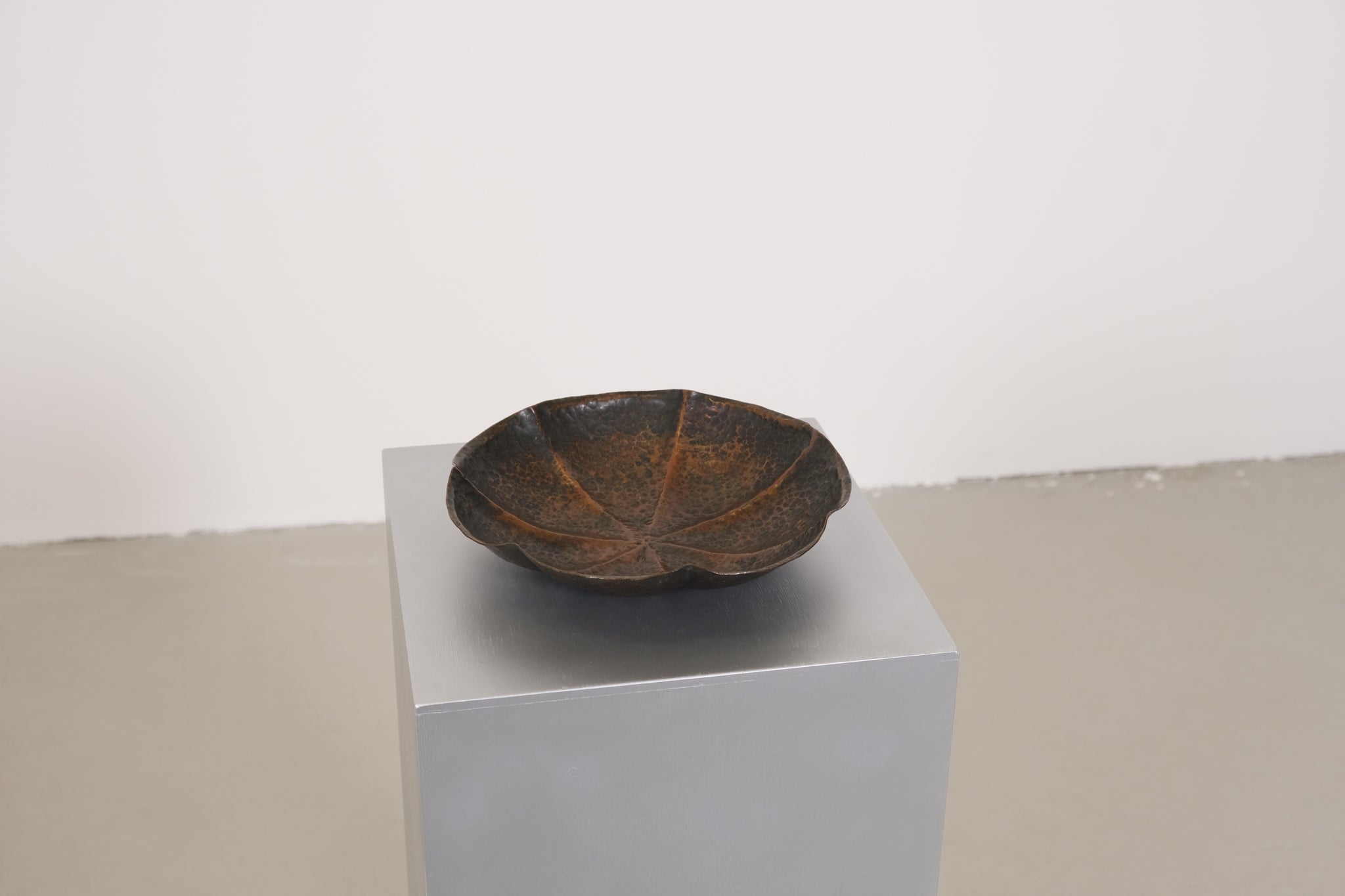 Copper brutalist bowl