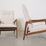 Vintage mid-century teak armchair