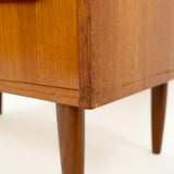 Vintage Deense Teakhouten Ladekast 
