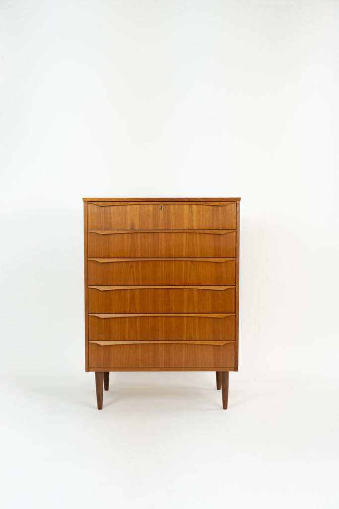 Vintage Deense Teakhouten Ladekast 