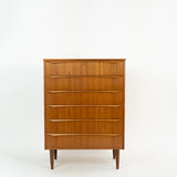 Vintage Deense Teakhouten Ladekast 