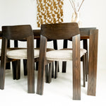 Brutalist Eetset 6 Stoelen