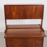 Danish teak secretary desk by FBD Møbler