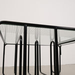 Black Tubular Glass Coffeetable, The Netherlands 1950s