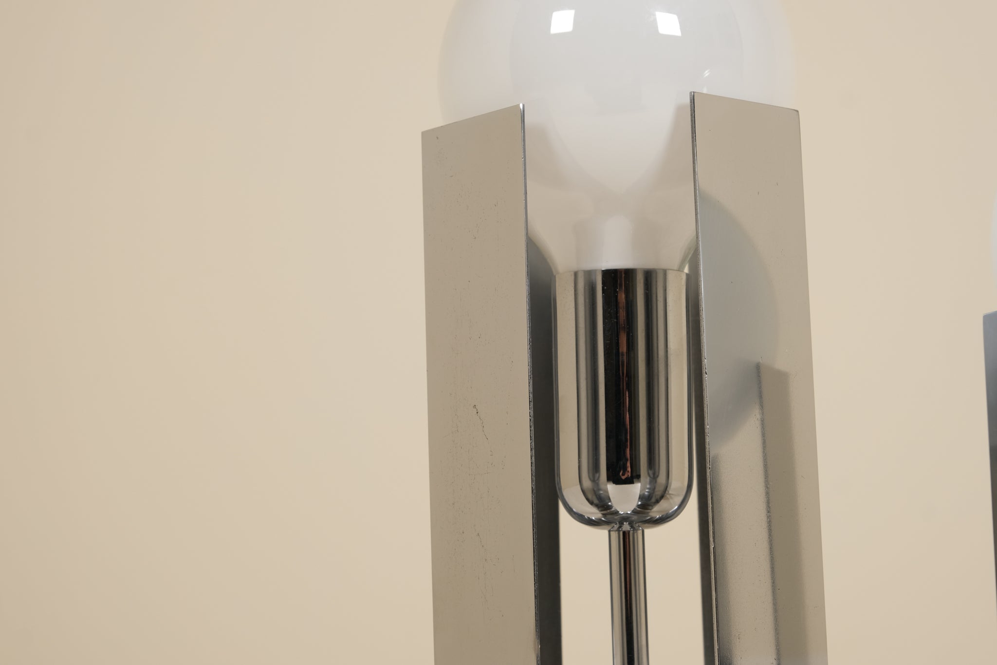 Chrome lamp by claudio salocchi