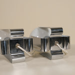 Bottom of chrome lamps from italiy