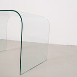 Glass waterfall table