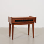 Cabinet with small blue tiles