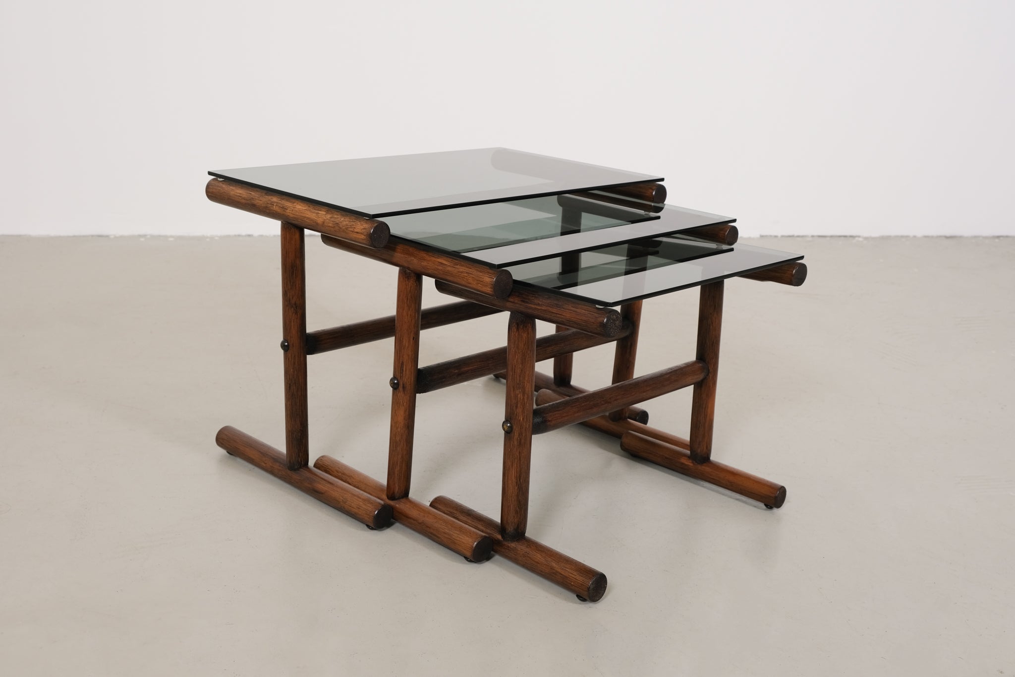 Manou nesting tables rotan