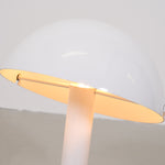 Metal mushroom table lamp