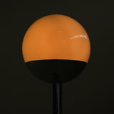 lamp on a chrome stand 