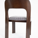 Brutalist eetset met 6 stoelen