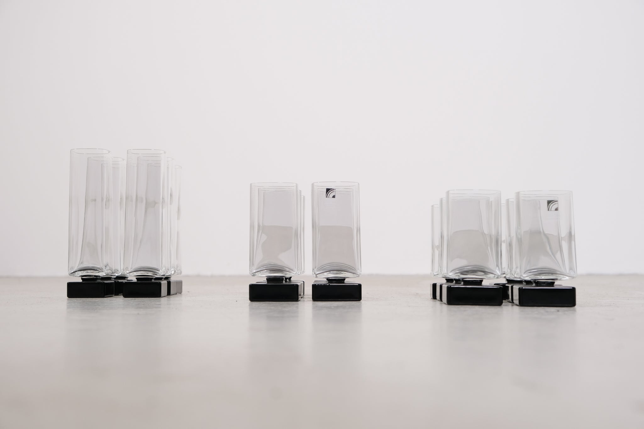 Glasses from the Light & Music Monet collection by Luigi Bormiolo
