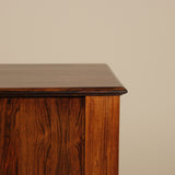 Close-up of wooden sideboard top