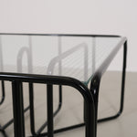 Black Tubular Glass Coffeetable, The Netherlands 1950s