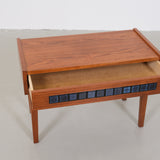 Large cabinet with blue tiles