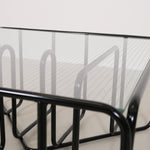 Black Tubular Glass Coffeetable, The Netherlands 1950s