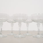 Vintage champagne glasses