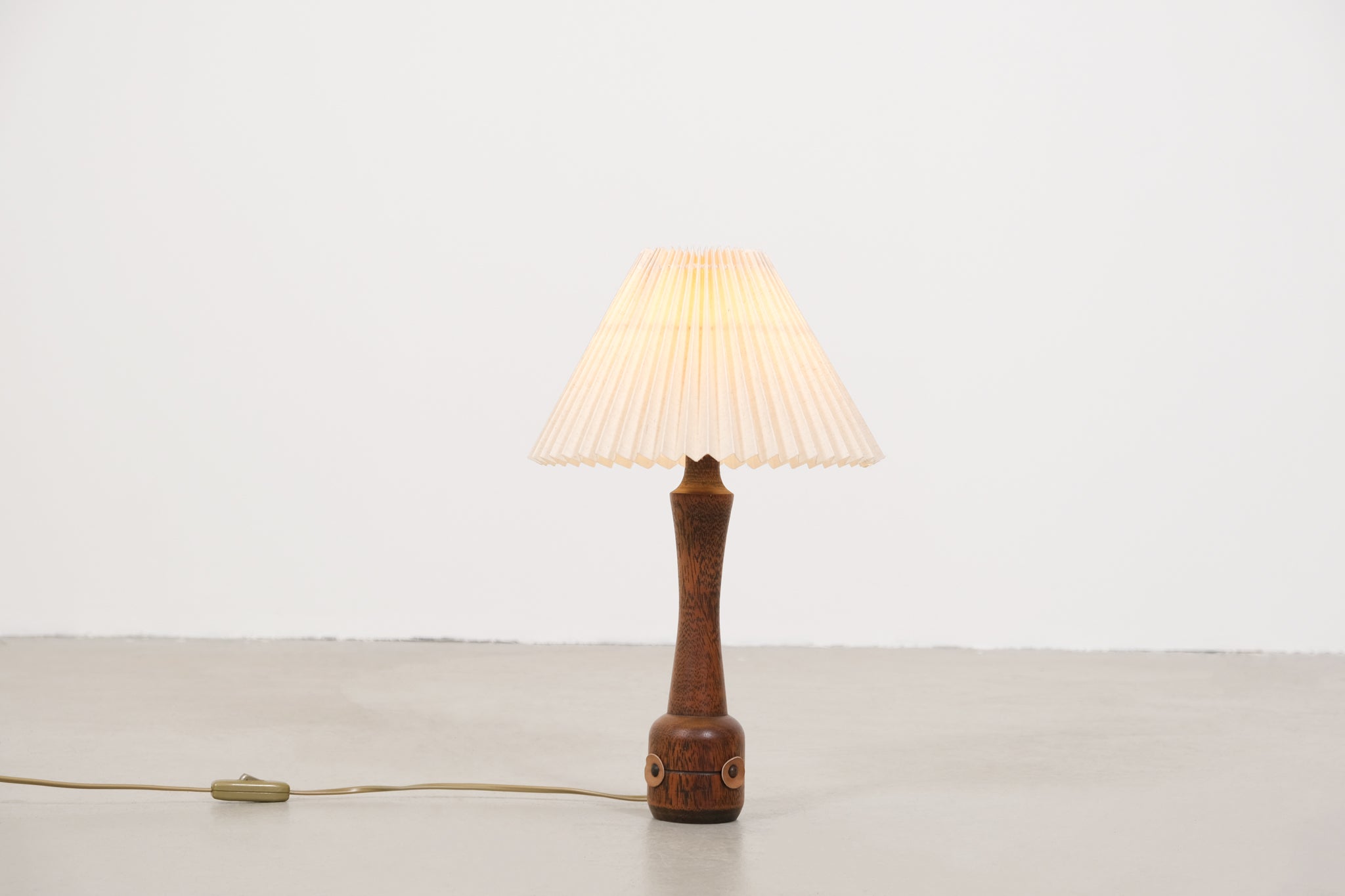 Vintage wooden table lamp