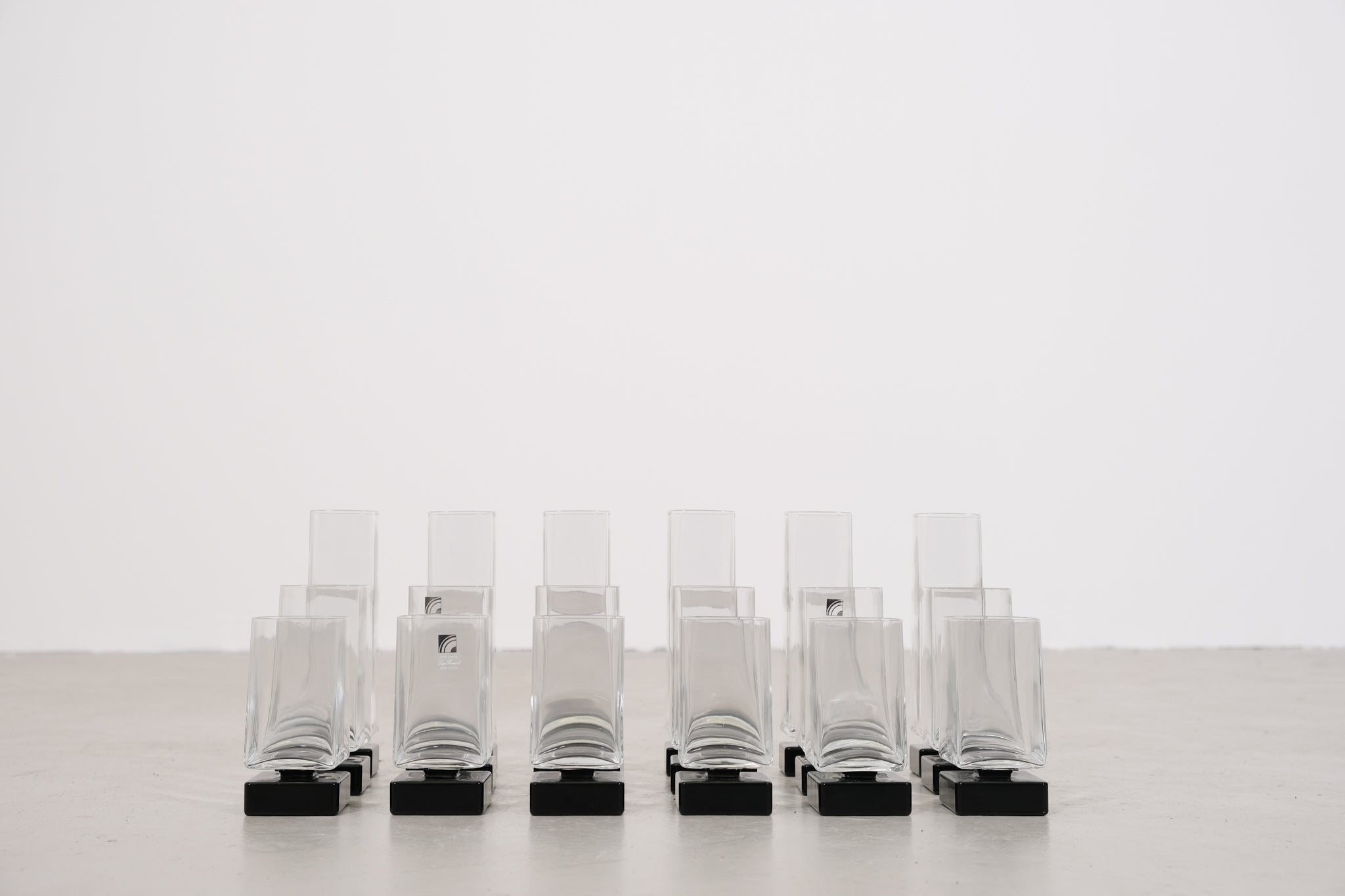 Glasses from the Light & Music Monet collection by Luigi Bormiolo