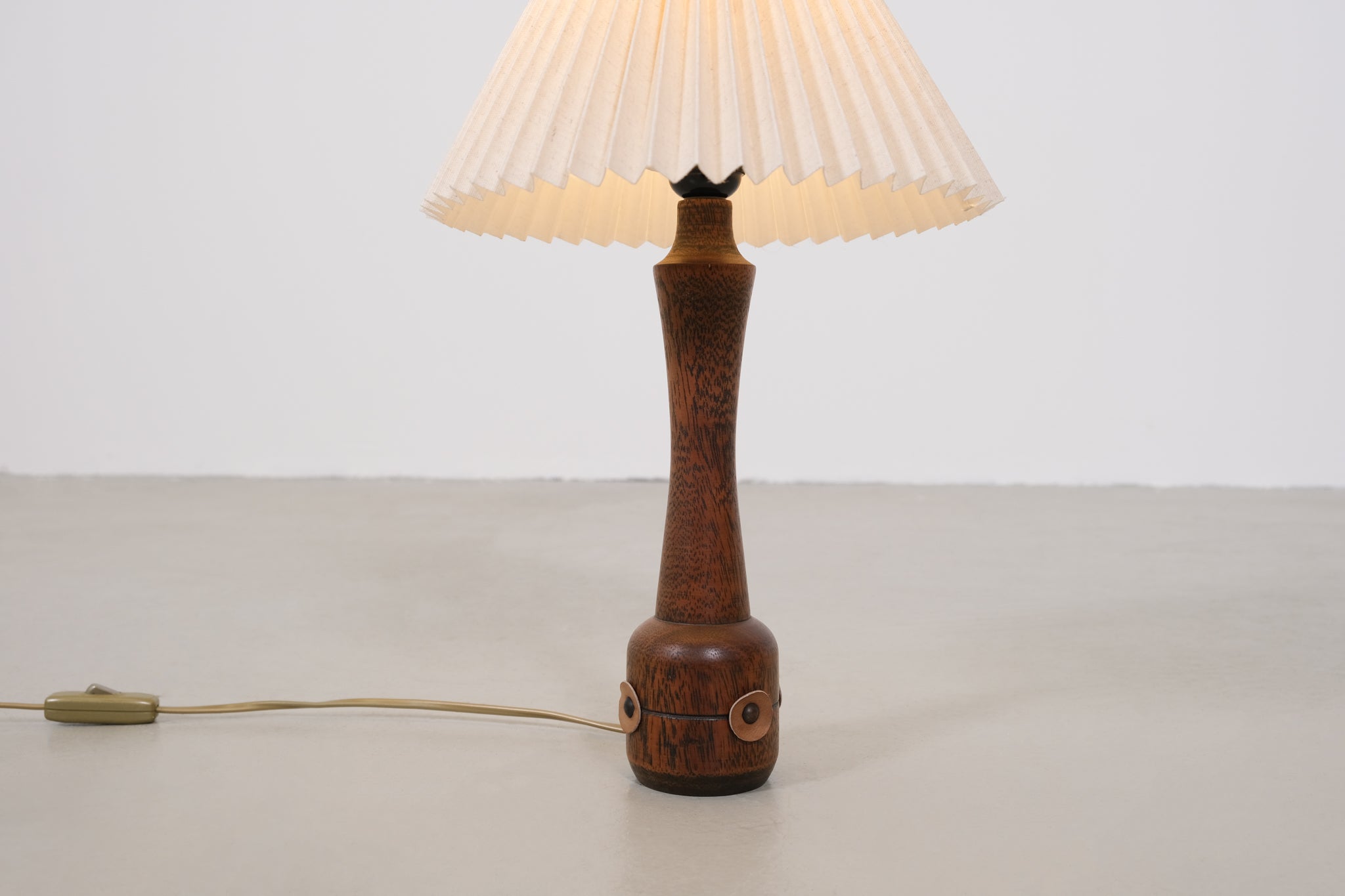 Vintage wooden table lamp