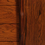 Close-up of a wooden cabinet with a handle