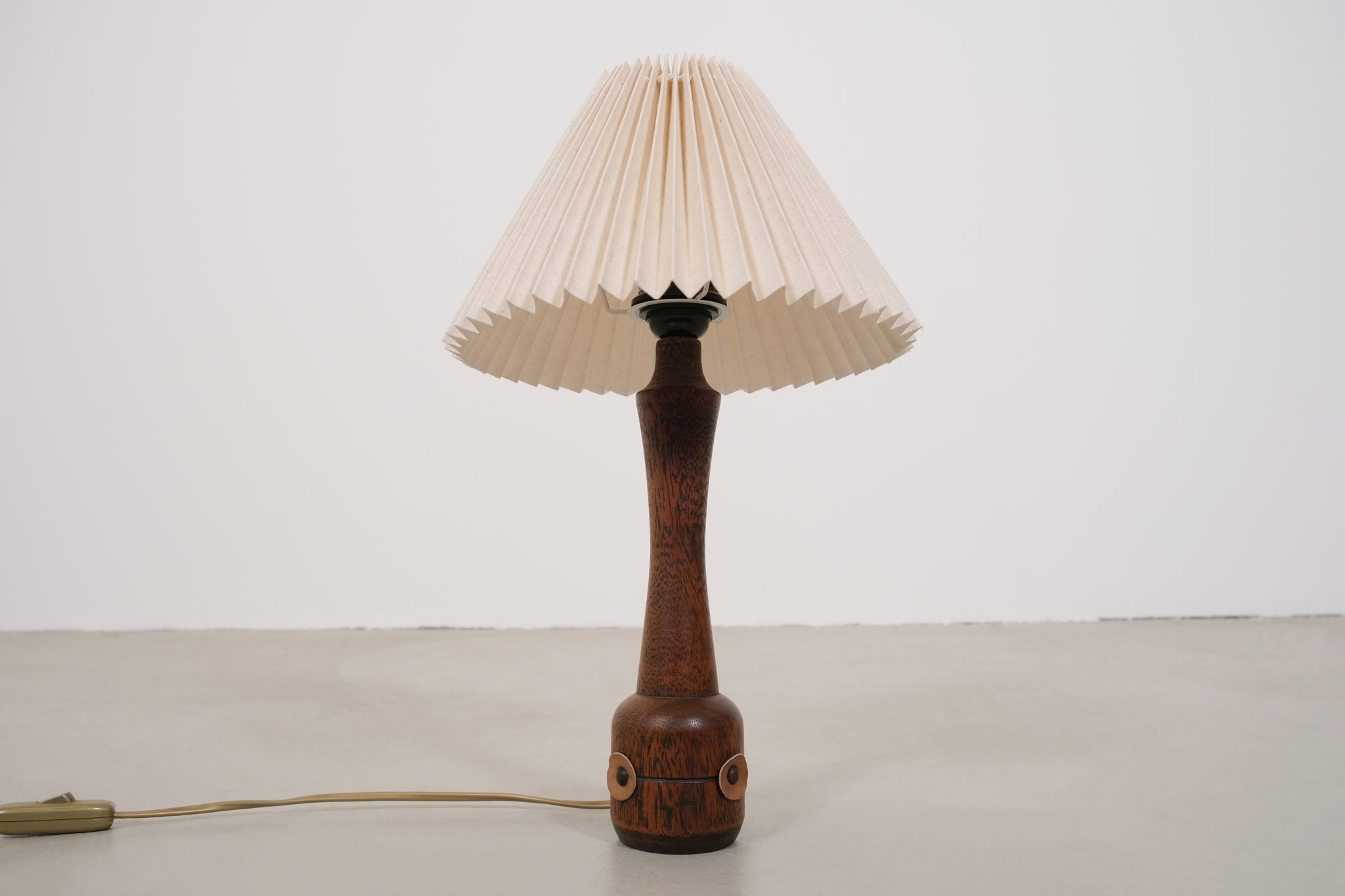 Vintage wooden table lamp